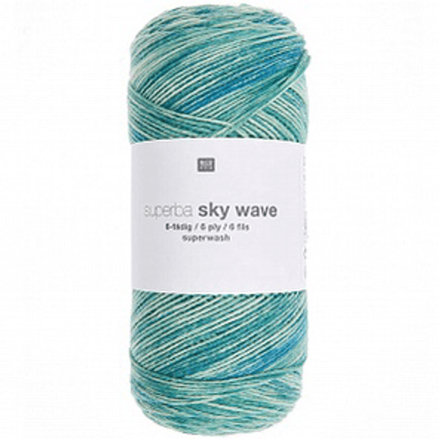 Rico Superba Skywave 6 Ply Sock Yarn