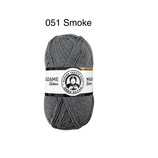 Madame Tricote Cotton DK - Greys & Black