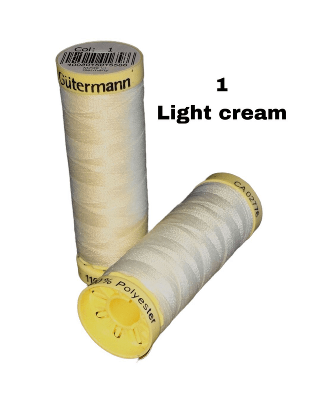 Gutermann Sew All Thread - white & creams