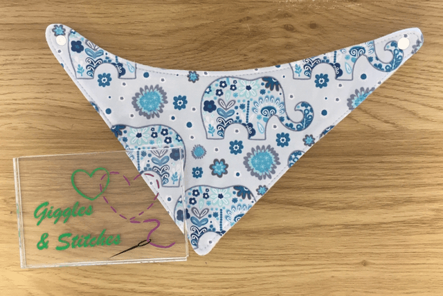 Elephants Bandana Bib