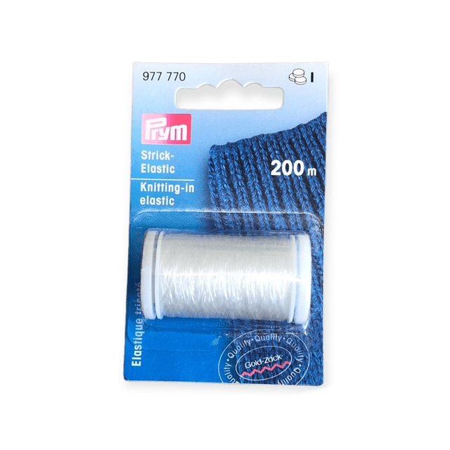 Knitting in elastic 