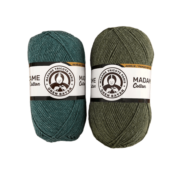 Madame Tricote Cotton DK - Greens & Teals