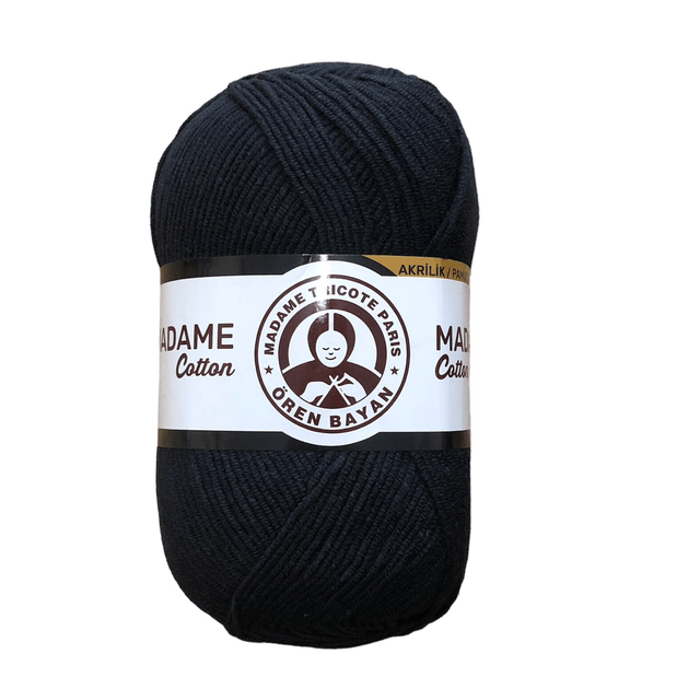 Madame Tricote Cotton DK - Greys & Black