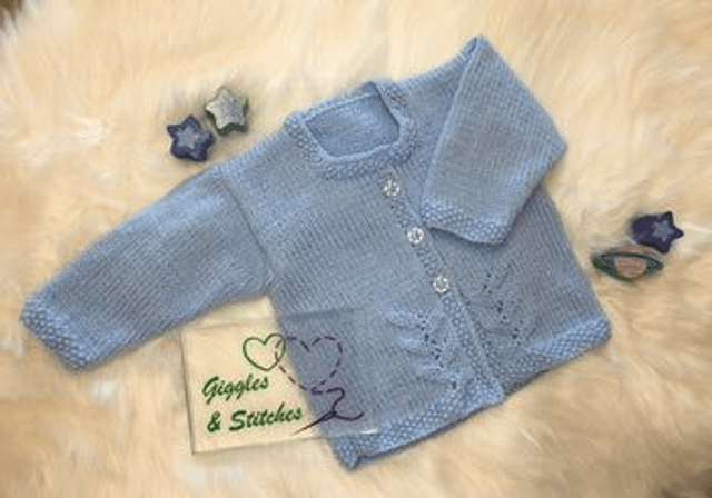  Blue Baby Cardigan - 9-12 months