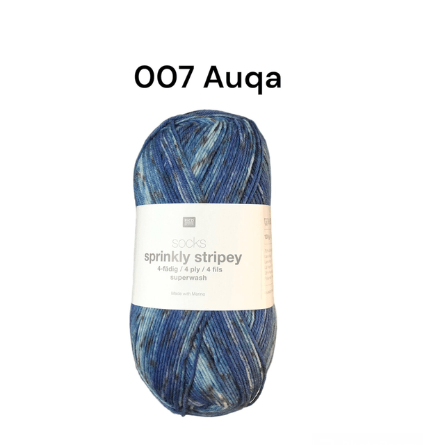 Sprinkly Stripy sock yarn