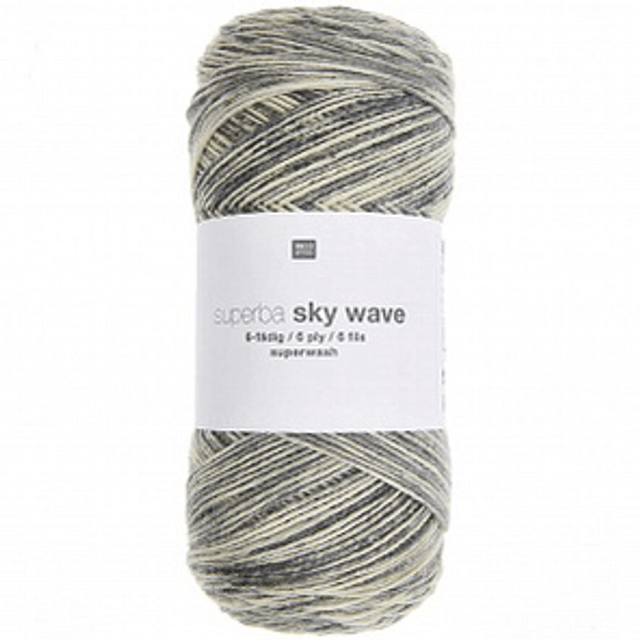 Rico Superba Skywave 6 Ply Sock Yarn