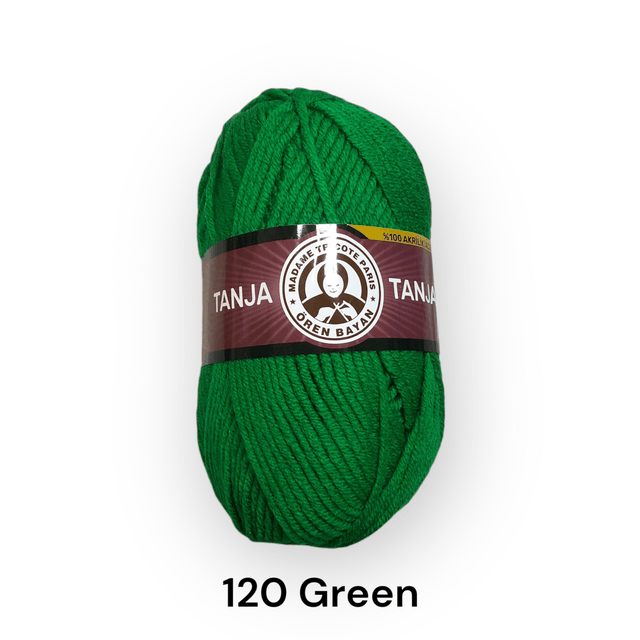 Madame Tricote Tanja bulky yarn - blues and greens