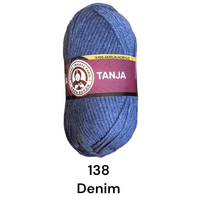 Madame Tricote Tanja bulky yarn - blues and greens
