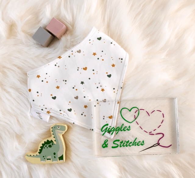 Hearts & Stars Bandana Bib