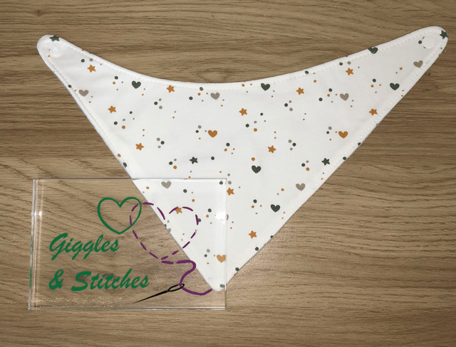 Hearts & Stars Bandana Bib