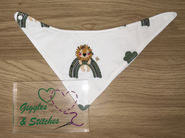 Lions & Rainbows Bandana Bib
