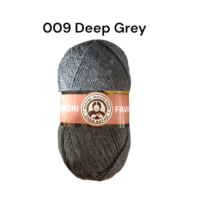 Madame Tricote Favori DK - Greys & Black