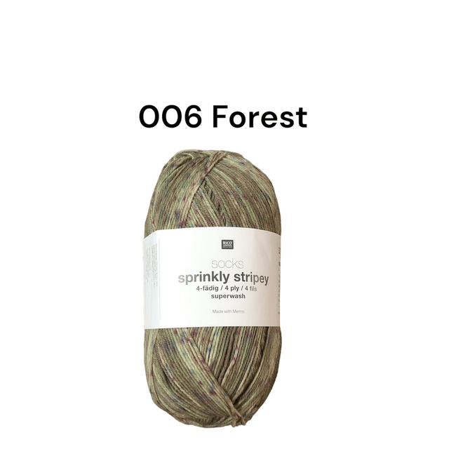 Sprinkly Stripy sock yarn